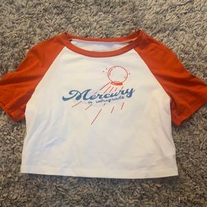 Mercury cropped baseball tee